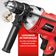 Furadeira de Impacto Mondial Preto e Vermelho 500W FFI-04 220