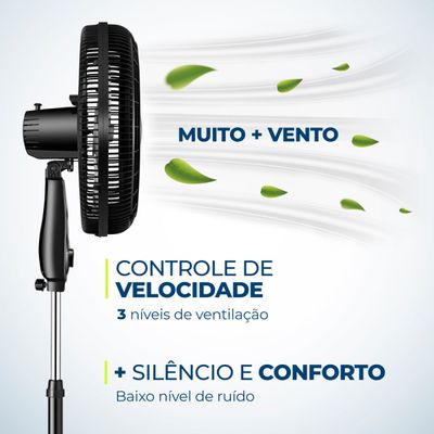 Ventilador Coluna Mondial - Turbo 8 Pás - VTX-50C-8P 220
