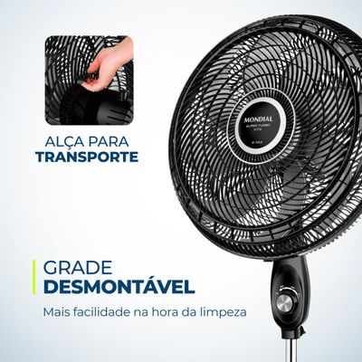 Ventilador Coluna Mondial - Turbo 8 Pás - VTX-50C-8P 220