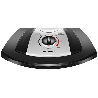 Ventilador 40cm Turbo Tech Repelente Pastilha Mondial Preto e Prata 85W VT-RP-02-6P 220