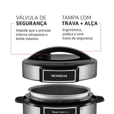 Panela de Pressão Elétrica Mondial Digital Master Cooker PE-40 220
