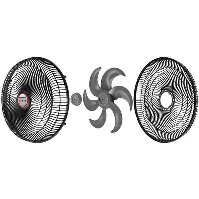 Ventilador 40cm Turbo Tech Repelente Pastilha Mondial Preto e Prata 85W VT-RP-02-6P 220
