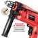 Kit Oficina Furadeira de Impacto Mondial Preto e Vermelho 600W FFI-07M 220