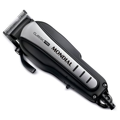 Cortador de Cabelos Classic Pro Mondial Preto e Inox 10W CR-03 220