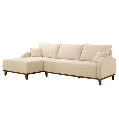 Sofá Albano Linho 300cm Chaise Lado Esquerdo Meu Sofá Online A294 Linho Creme