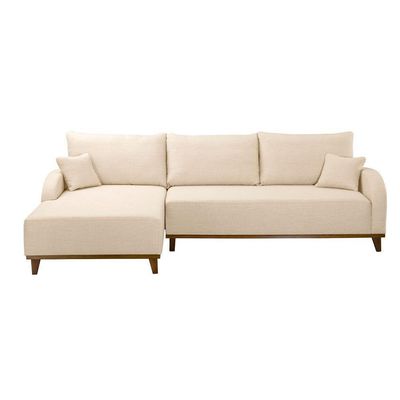 Sofá Albano Linho 300cm Chaise Lado Esquerdo Meu Sofá Online A294 Linho Creme