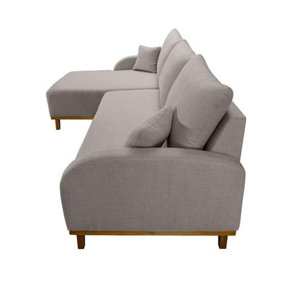 Sofá Albano Veludo 300 Chaise Lado Esquerdo Meu Sofá Online B026 Veludo Prata