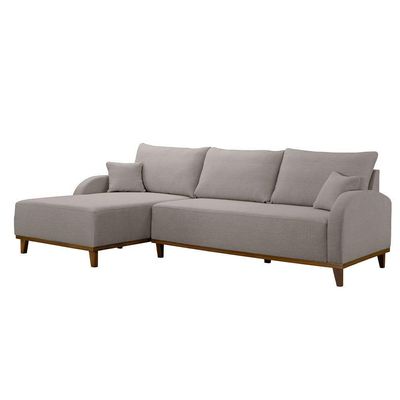 Sofá Albano Veludo 300 Chaise Lado Esquerdo Meu Sofá Online B026 Veludo Prata