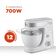 Batedeira Planetária Mondial Branco e Inox 700W BP-01P-W 220