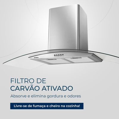Coifa de Parede Mondial Inox 250W CF90-01 220