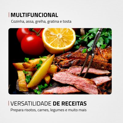 Grill Redondo Cook & Grill 40 Mondial Preto 1270W G-03-RC 110