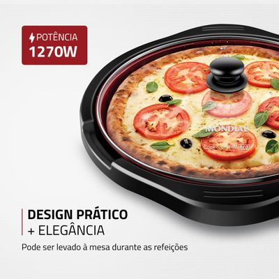 Grill Redondo Cook & Grill 40 Mondial Preto 1270W G-03-RC 220