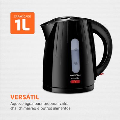 Chaleira Elétrica Pratic Hot Mondial Preto 1350W CE-07 110