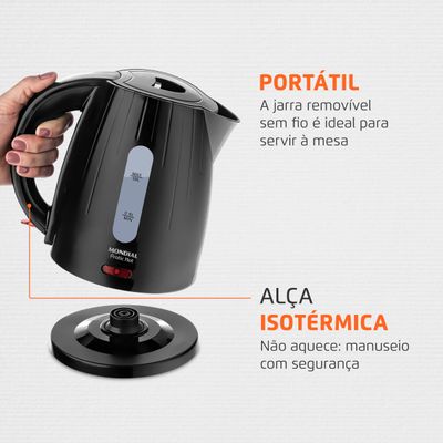 Chaleira Elétrica Pratic Hot Mondial Preto 1350W CE-07 220
