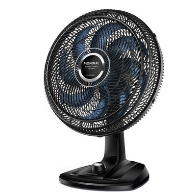 Ventilador de Mesa 40cm Super Turbo Mondial Preto e Azul 140W VTX-40-CHROME 220