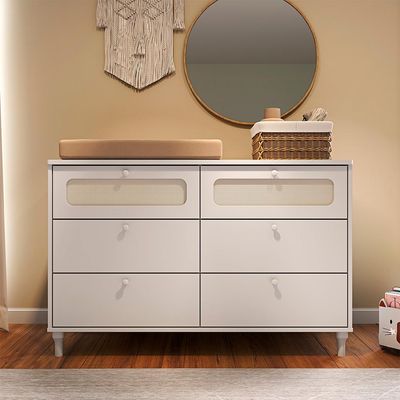 Cômoda Infantil com Tela Fofura 6 GV Branco