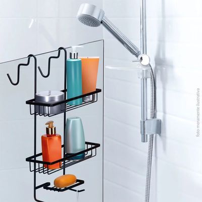 Porta Shampoo Arthi Duplo para Box Black