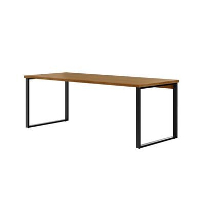 Mesa de Escritório Málaga Nogal e Preta 190 cm