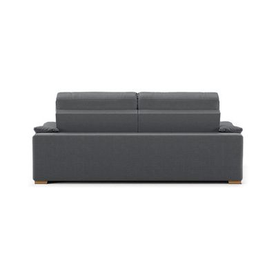 Sofá 3 Lugares Retrátil e Reclinável Lupin Linho Grafite 180 cm