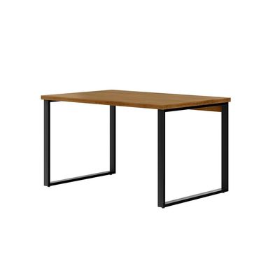 Mesa de Escritório Málaga Nogal e Preta 120 cm