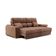 Sofá 3 Lugares Retrátil e Reclinável Lupin Velosuede Marrom 180 cm