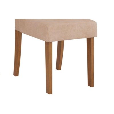 Kit 4 Cadeiras De Cozinha Julia 4 Un Freijó Suede Kraft