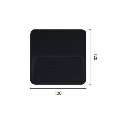 Balizador Astraled Virgo De Sobrepor Led 3w Bivolt Preto 3000k Luz Amarela Bl-6705