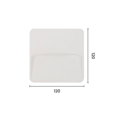 Balizador Astraled Virgo De Sobrepor Led 3w Bivolt Branco 3000k Luz Amarela Bl-6706