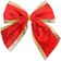 Kit 36 Enfeite Laços Natalino Vermelho árvore Natal De 10cm