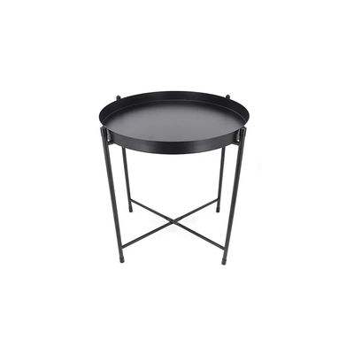 Mesa Lateral Le Bandeja 38x43cm Metal Preta