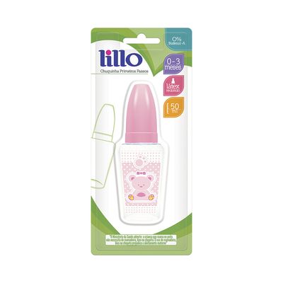 Mamadeira Chuquinha Lillo Mini Rosa 50ml