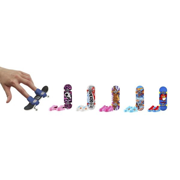 Skate de Dedo Hot Wheels Skateboard com Sapatos de Tênis - Item Sortido