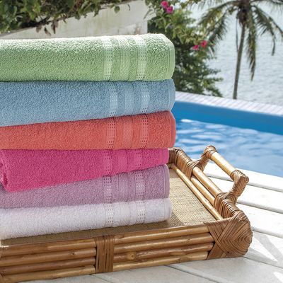 Toalha de Banho Atlântica Sky 100% Algodão Rosa Sachê