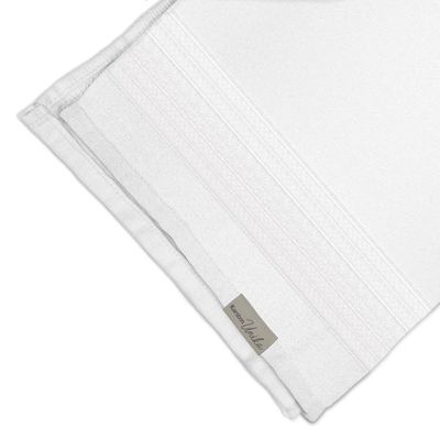 Toalha de Rosto Karsten Unika Fio Penteado Algodão Branco