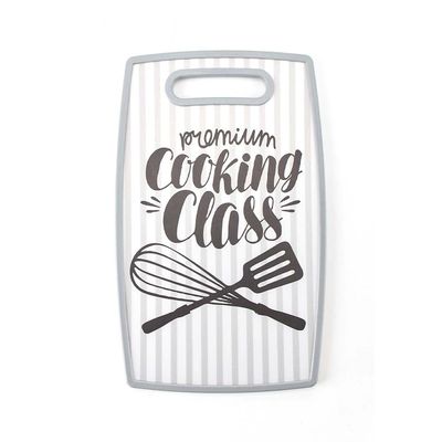 Tábua de Corte Le Cook em Plástico Branca Oval 23x37cm