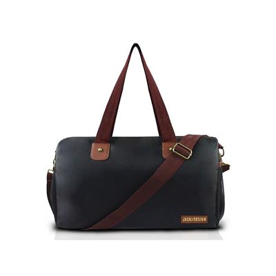 Bolsa de Viagem ou Academia Jacki Design Preto e Marrom