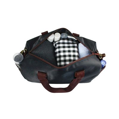 Bolsa de Viagem ou Academia Jacki Design Preto e Marrom
