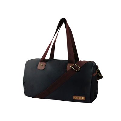 Bolsa de Viagem ou Academia Jacki Design Preto e Marrom