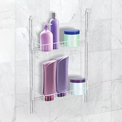 Prateleira Modular Arthi para Porta ou Parede Branca com 5 Divisórias Branca