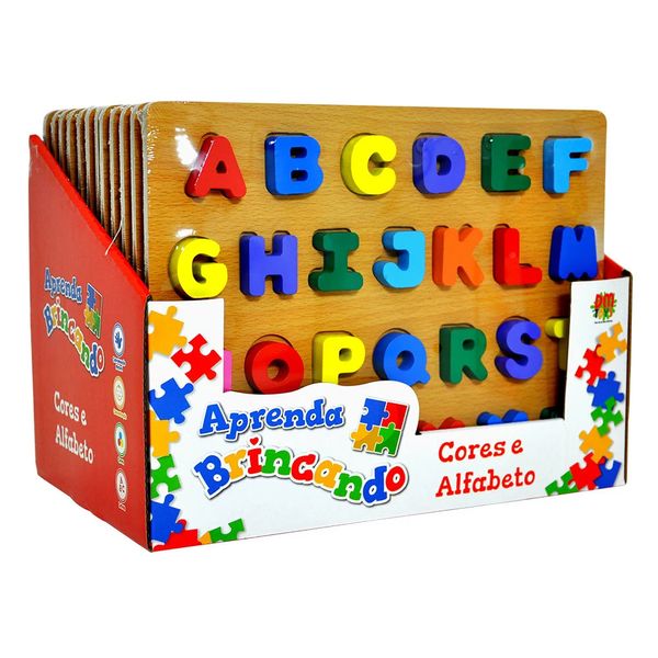 Tabuleiro Didático DM Toys Alfabeto e Cores