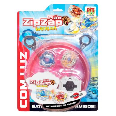 Pião Zip Zap DM Toys Batalha com Luz - Item Sortido