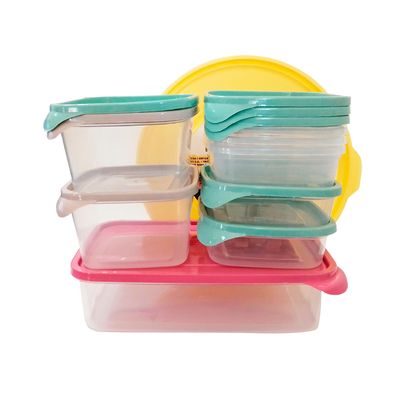 Conjunto de Potes de Plástico Lev+ com 10 Peças