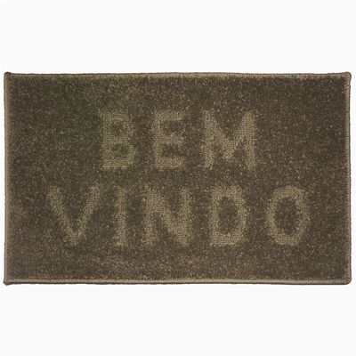 Tapete J.Serrano Bem vindo Realce 50x80cm Taupe