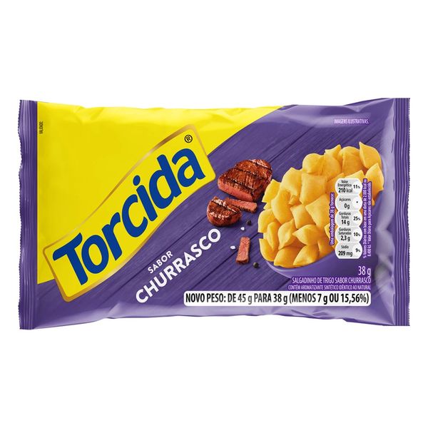 Salgadinho Torcida Churrasco 38g