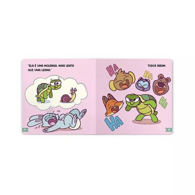 Livro Infantil Culturama Contos Clássicos Galinha Pintadinha Mini e A Lebre e a Tartaruga