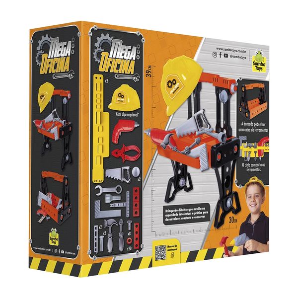 Mega Oficina Samba Toys Bancada de Ferramentas Mega Oficina Samba Toys Bancada de Ferramentas