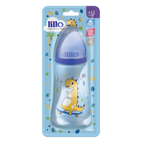 Copo Infantil Lillo Colors Magia Dino 300ml