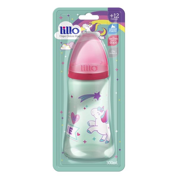 Copo Infantil Lillo Colors Magia Unicórnio 300ml