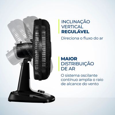 Ventilador de Mesa Mondial 8 Pás Vtx-40-8p - 40cm 220V