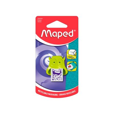 Borracha Maped Capa Plástica Vivo Monster Colors - Item Sortido